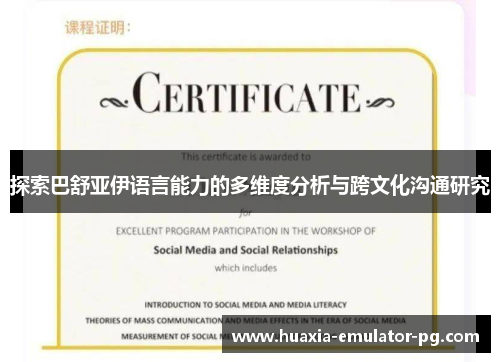 探索巴舒亚伊语言能力的多维度分析与跨文化沟通研究